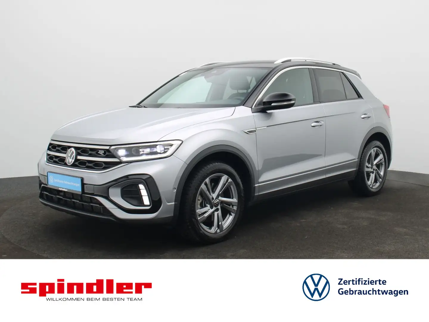 Volkswagen T-Roc R-Line 2.0 TDI DSG / LED, AHK, RFK, Navi Silber - 1