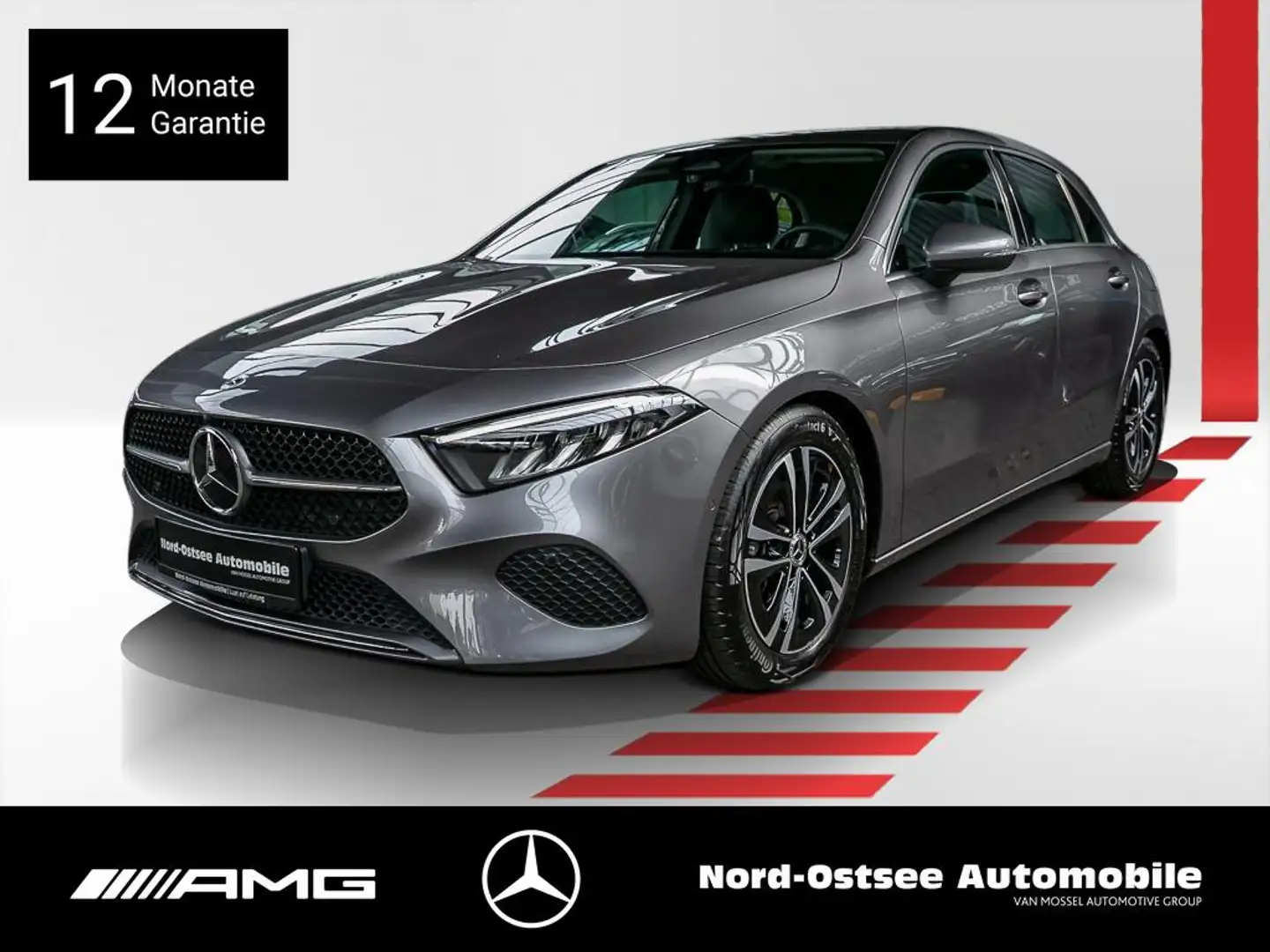 Mercedes-Benz A 200 PROGRESSIVE ADV. AHK TOTW MEMORY LED Gris - 1