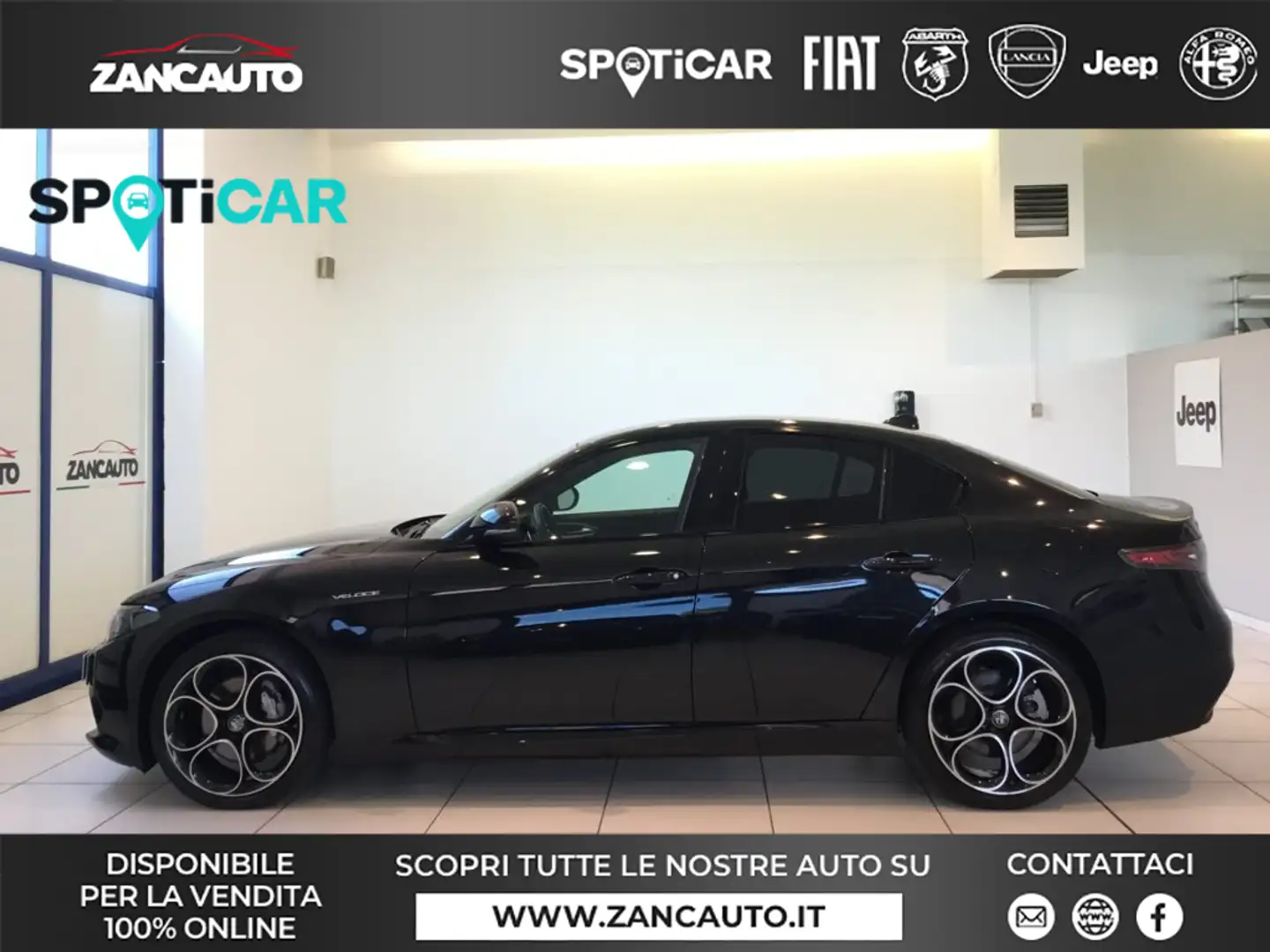 Alfa Romeo Giulia Giulia 2.0 Turbo 280 CV AT8 AWD Q4 Veloce MY23 Nero - 1