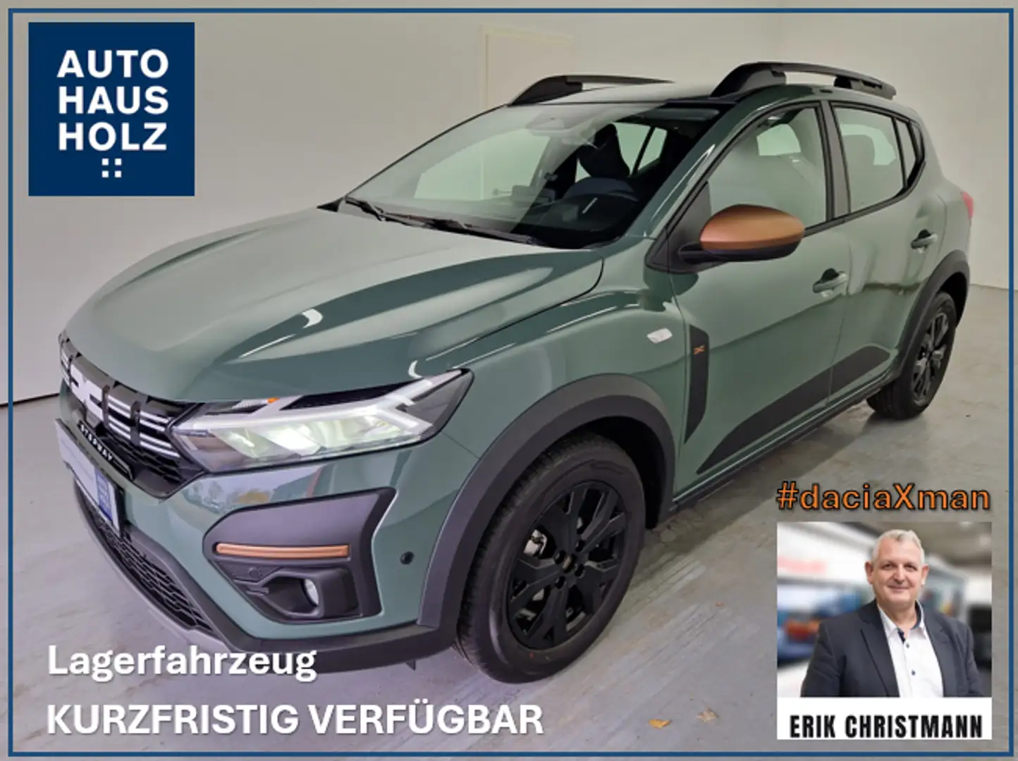 Dacia Sandero Stepway Extreme TCe 90 CVT 📲inkl. Full-Servic Grau - 1