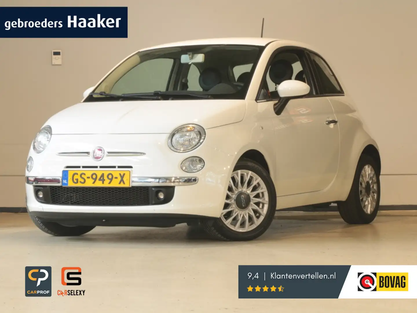 Fiat 500 85pk TwinAir Popstar * Zorgeloos rijden, zonder ex Wit - 1