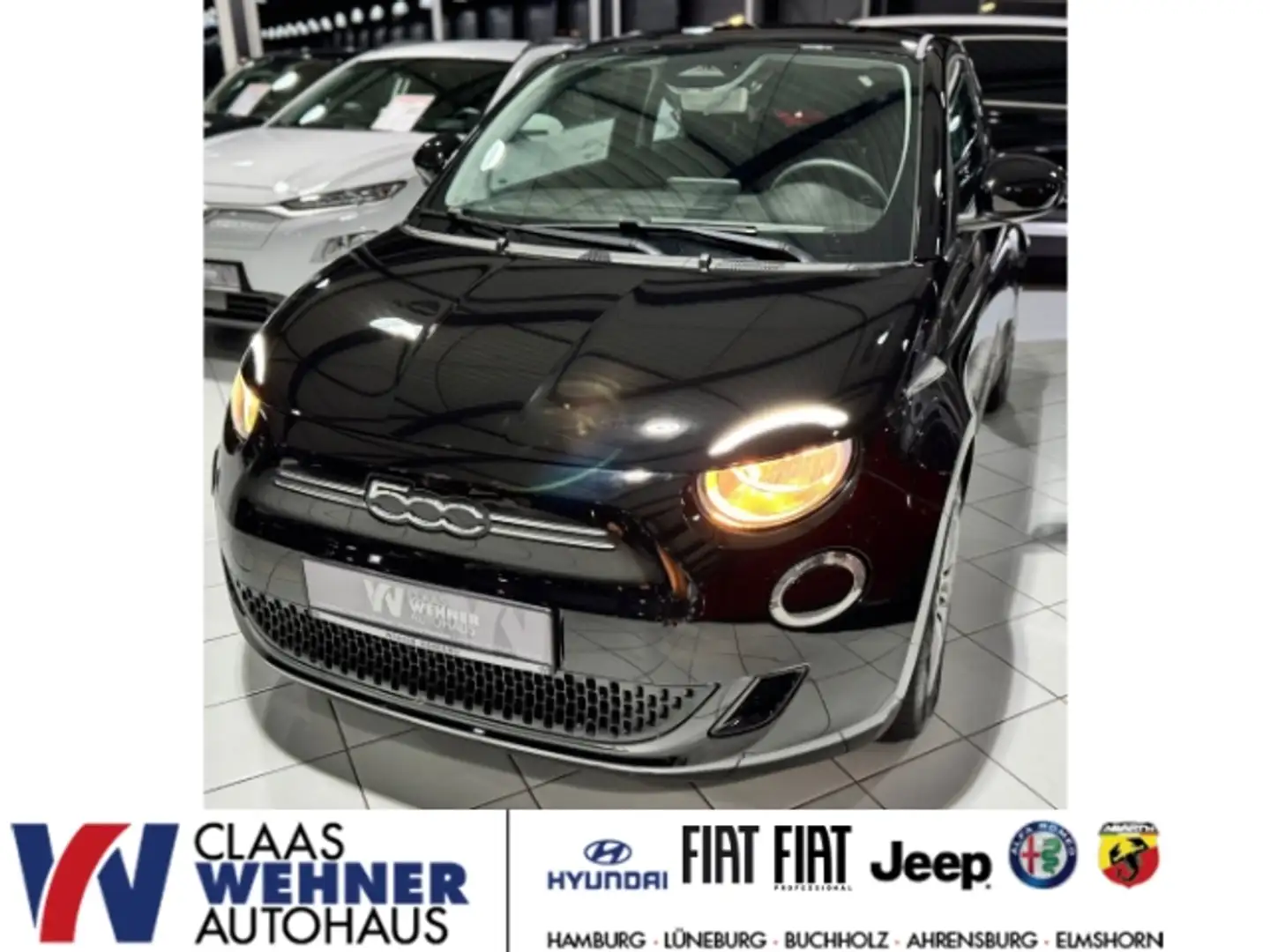 Fiat 500e e Action Apple CarPlay Android Auto Fahrerprofil D Schwarz - 1