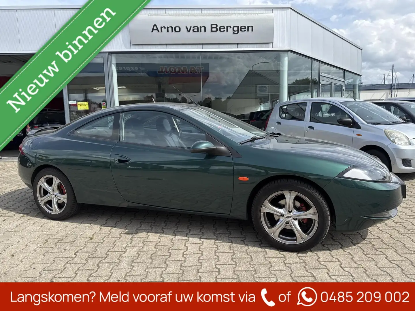Ford Cougar 2.5-24V V6, leder interieur, unieke auto in top co Grün - 1