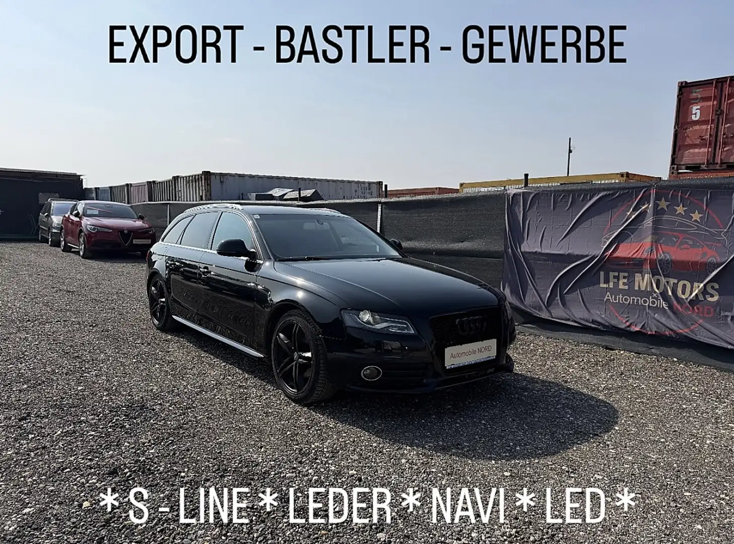 Audi A4 Avant 2,0 TDI DPF - S LINE - LEDER - NAVI - Schwarz - 1