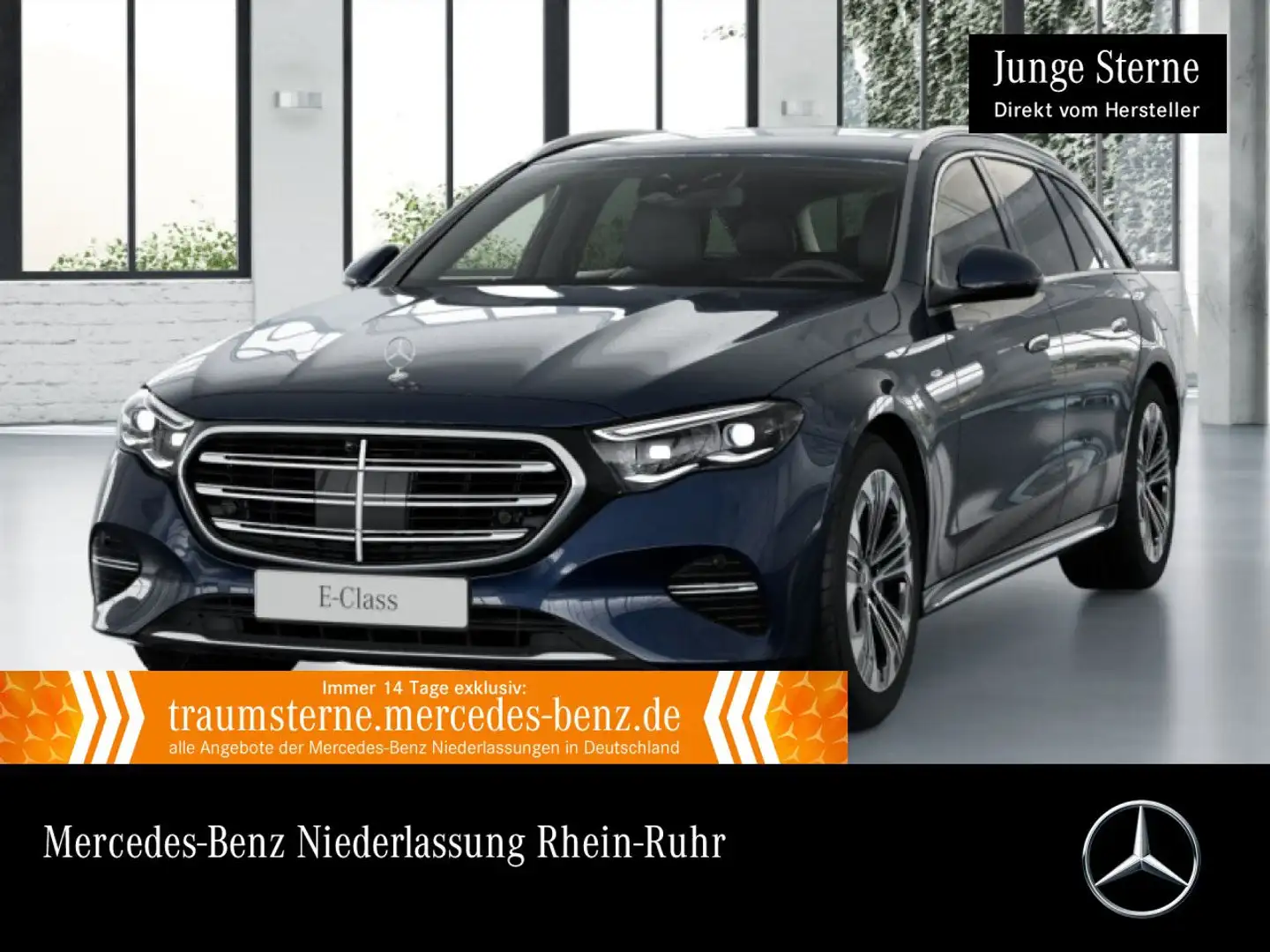 Mercedes-Benz E 300 de T Hybrid Exclusive Fahrass 360° Airmat 9G Blau - 1