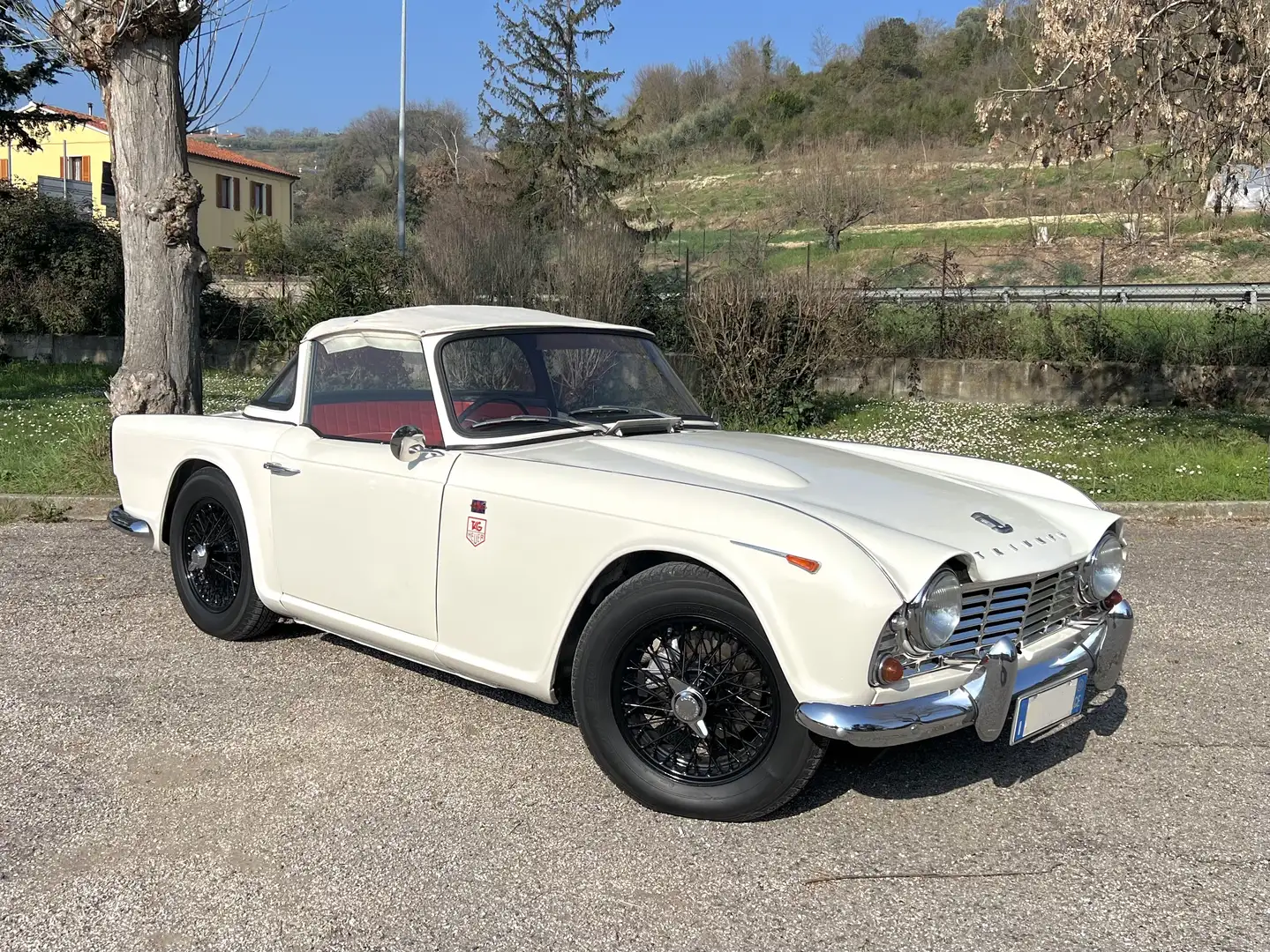 Triumph TR4 SURREY TOP Weiß - 1