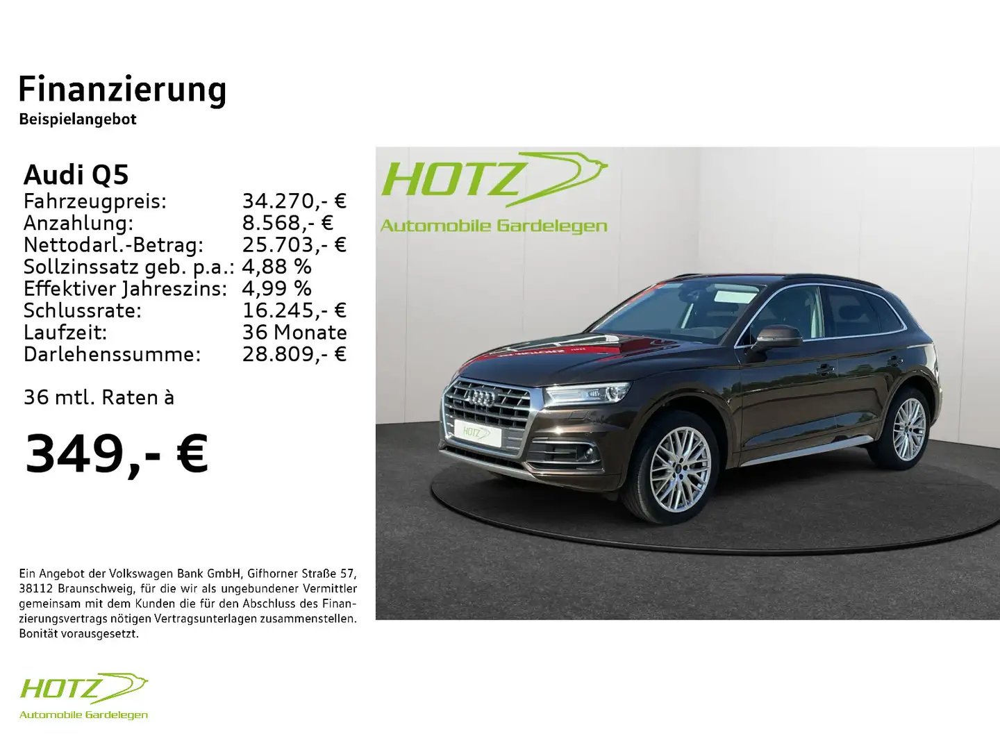 Audi Q5 40 TDI quattro S-tronic sport AHK/MMI+/Assist Bruin - 2