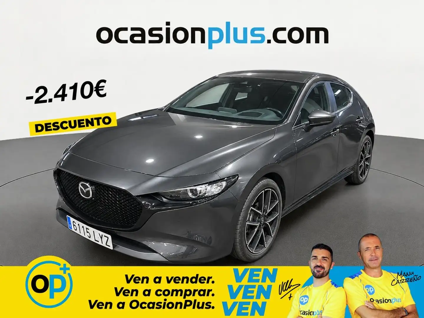 Mazda 3 Sedán 2.0 e-Skyactiv-G Evolution 90kW Gris - 1