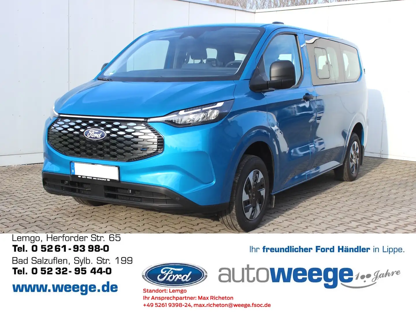 Ford Transit Custom E 340 L1 RWD Trend Blau - 1