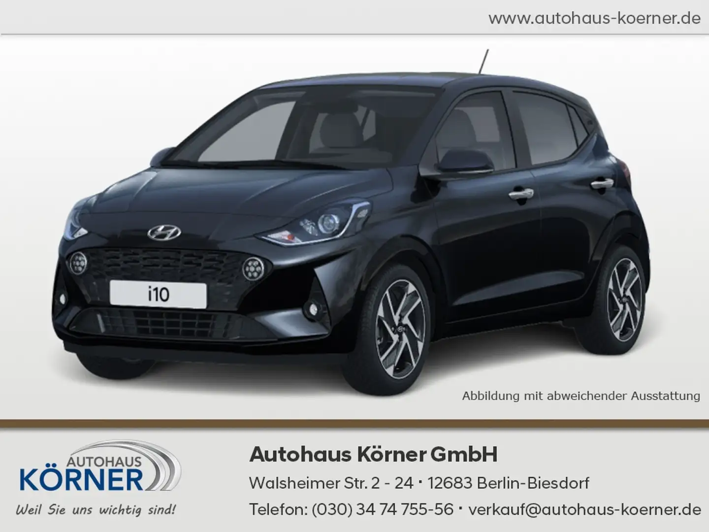 Hyundai i10 1.0 SELECT APPLE CARPLAY ANDROID AUTO DAB Noir - 1