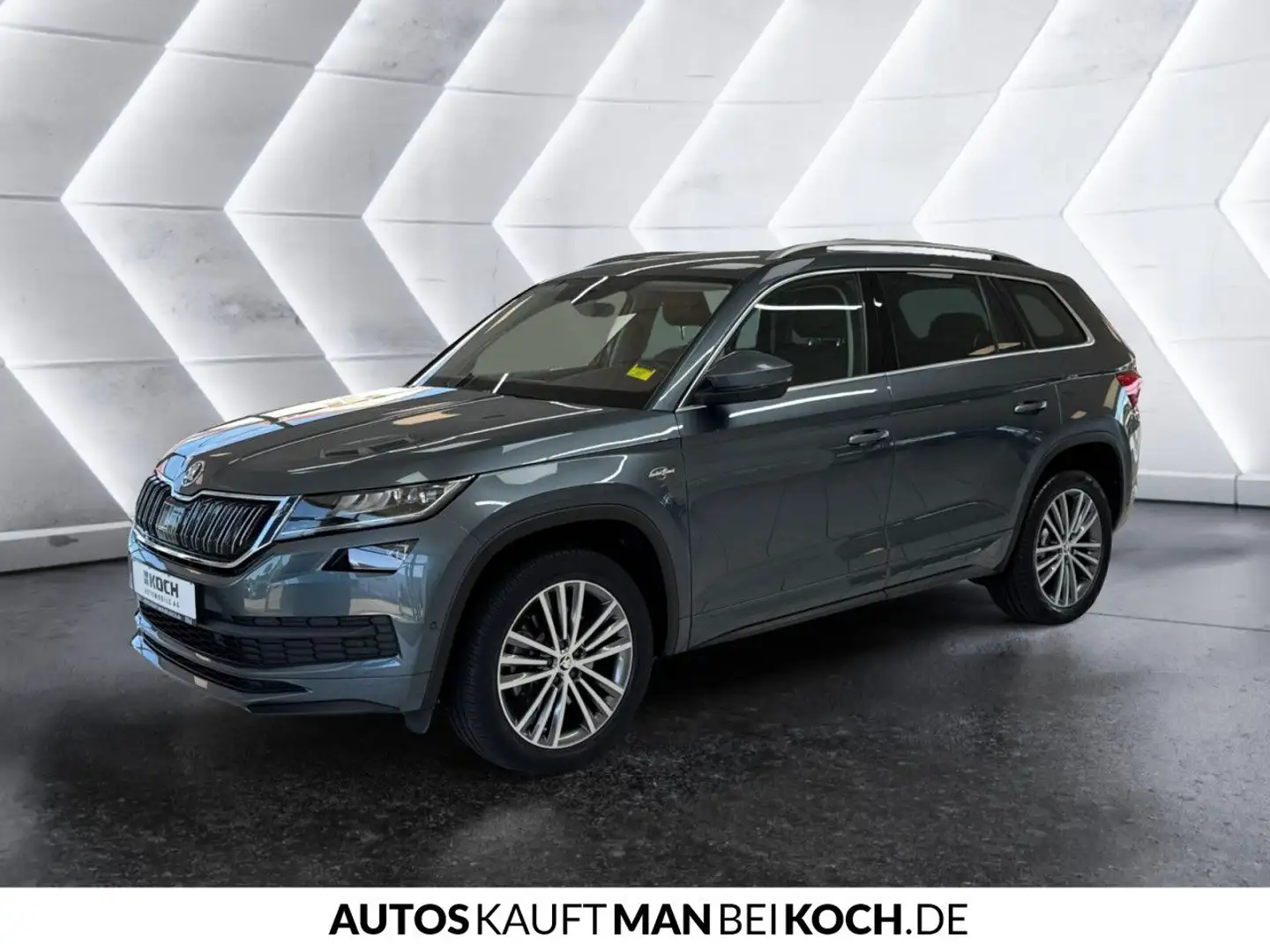 Skoda Kodiaq 2.0 TDI L&K 4x4 NAVI LED TOTWINK AHK 360° Gris - 2