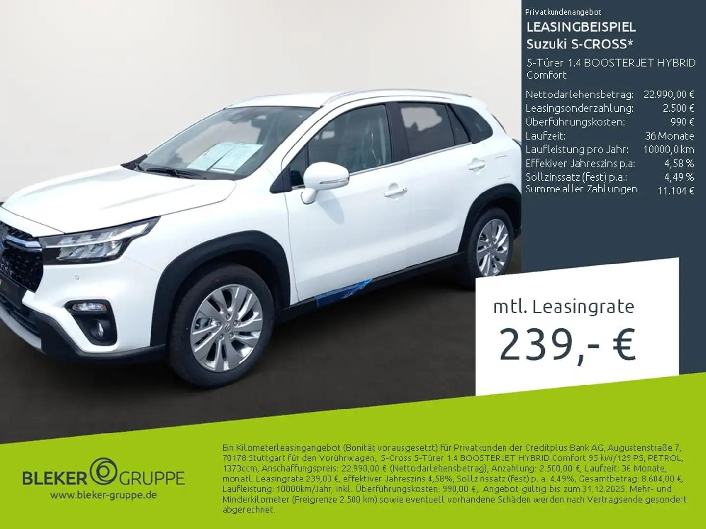 Suzuki SX4 S-Cross 5-Türer 1.4 BOOSTERJET HYBRID Comfort Blanc - 1