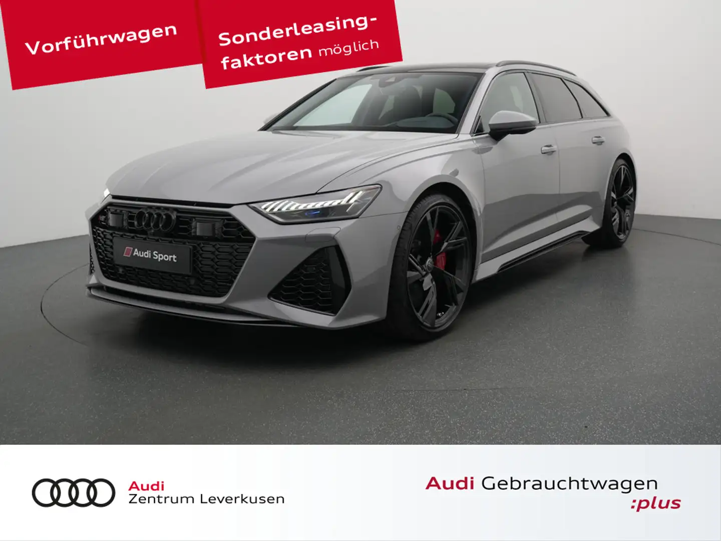 Audi RS6 PANO STANDHZ HUD KAM360° ACC SHZ B&O LEDER Schwarz - 1
