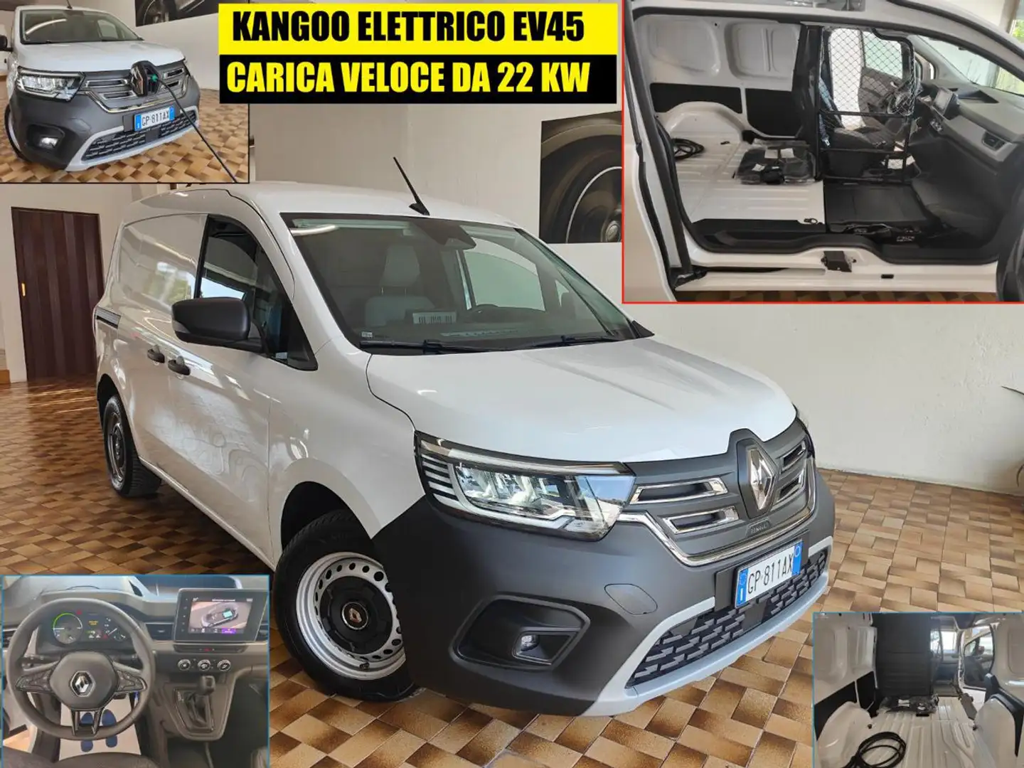 Renault Kangoo E-TECH 45 kwh-autonomia 300 km-prezzo + iva White - 1