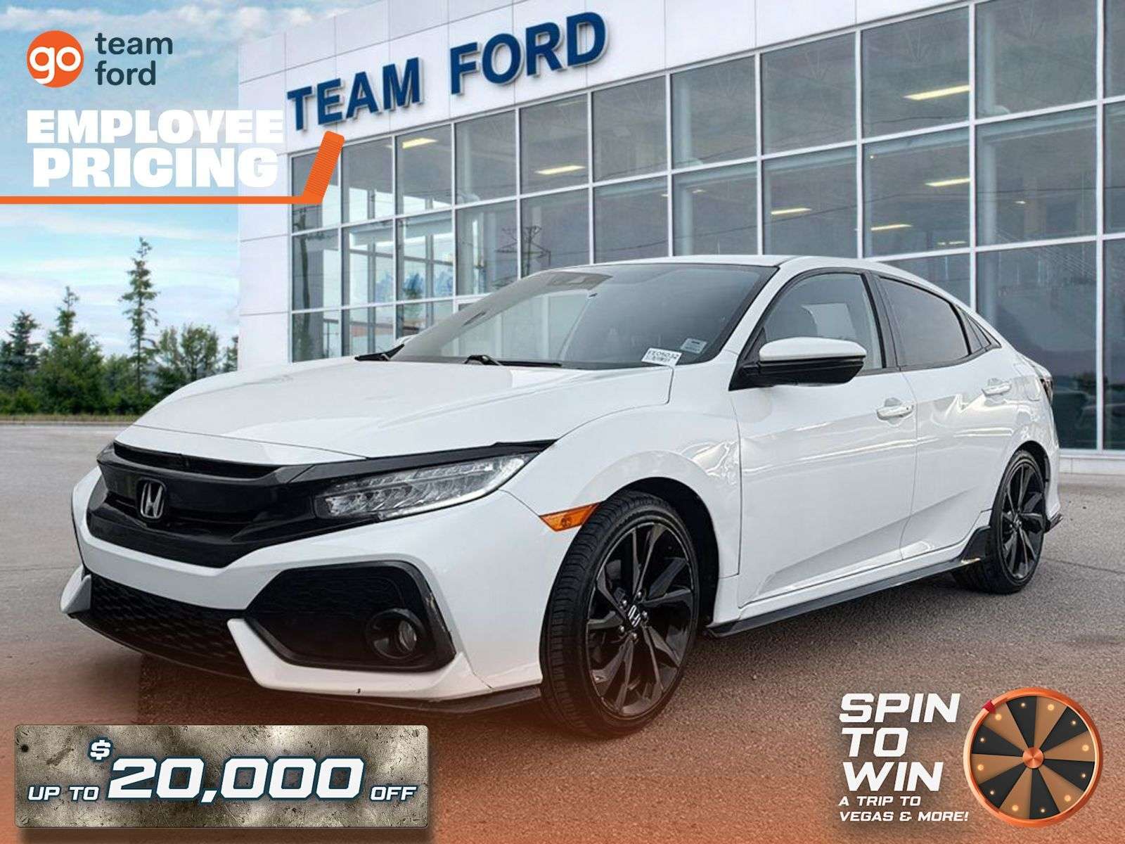2018 Honda Civic SPORT TOURING, 1.5L I-4 ENG, HEATED FRONT SEATS, H