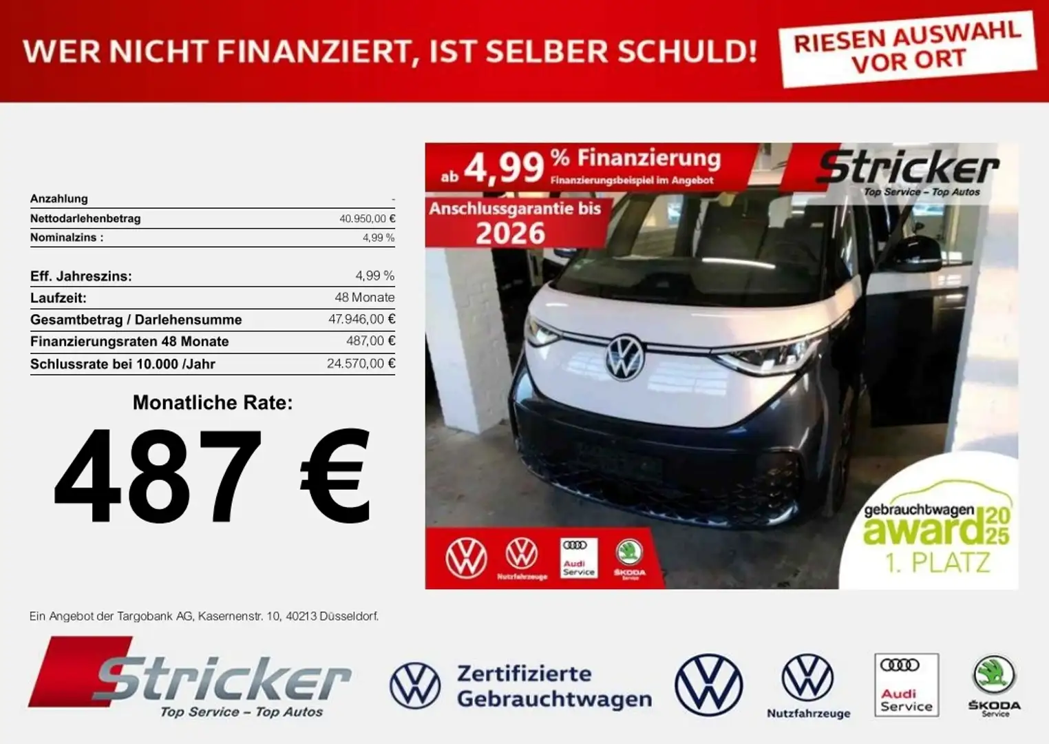 Volkswagen ID. Buzz Pro KR 150/77 487,-ohne Anzahlung Navi ACC Kamera Blau - 2
