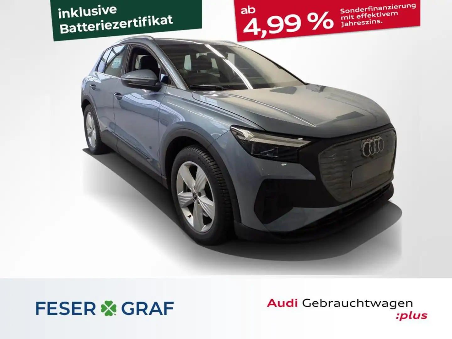 Audi Q4 e-tron 40 AHK ACC RFK Navi Blau - 1