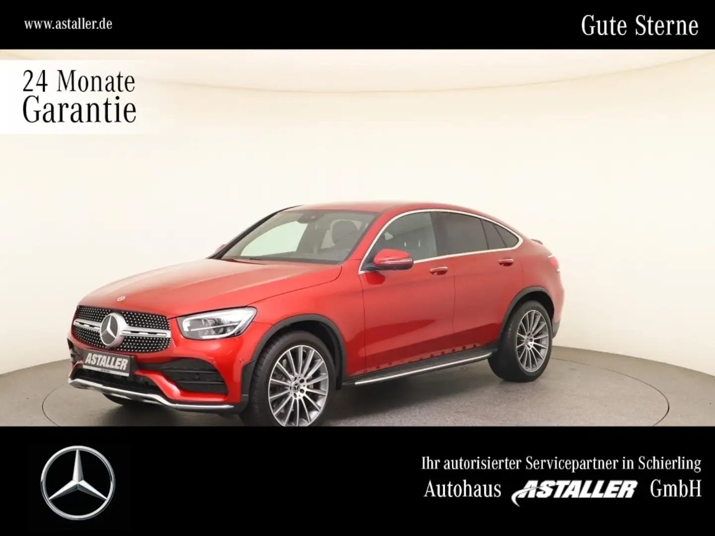 Mercedes-Benz GLC 300 e 4M Coupé AMG Line 2x+MBUX+LED+Distr+20 Rood - 1