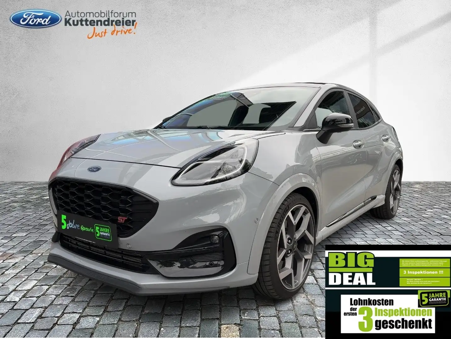 Ford Puma ST X Navi Bi-Xenon Kamera Glasdach Grijs - 1