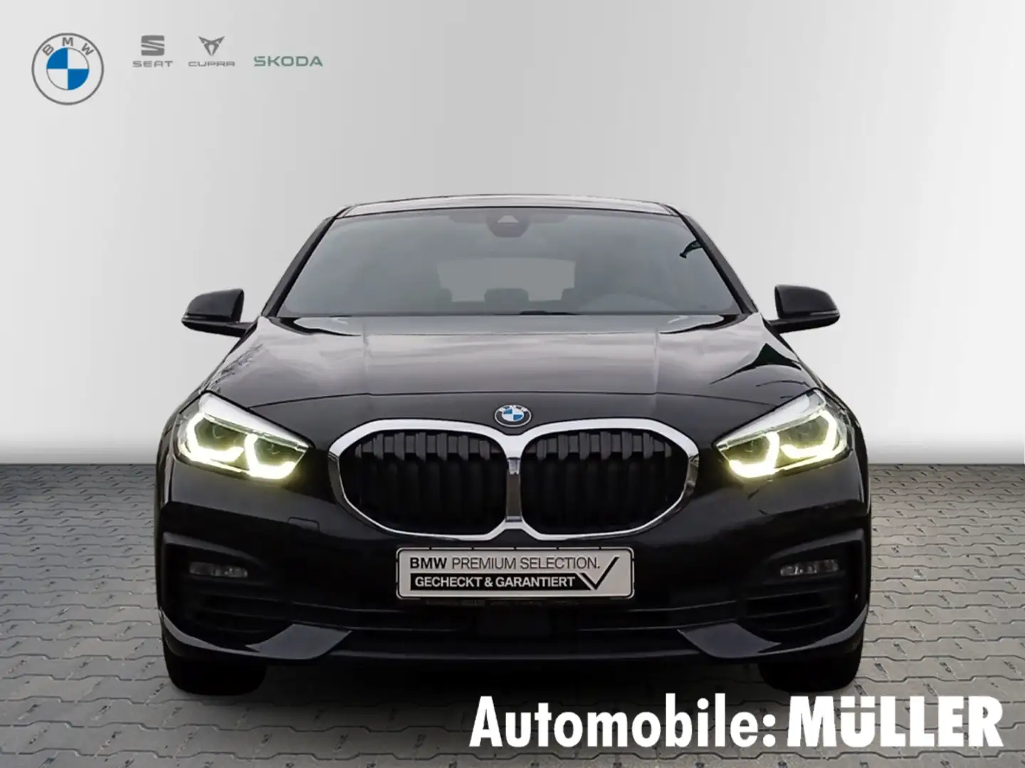 BMW 118 i Advantage 6Gang SHZG+NAVI+DAB+KLIMA+PDC+FERNLICH Schwarz - 2