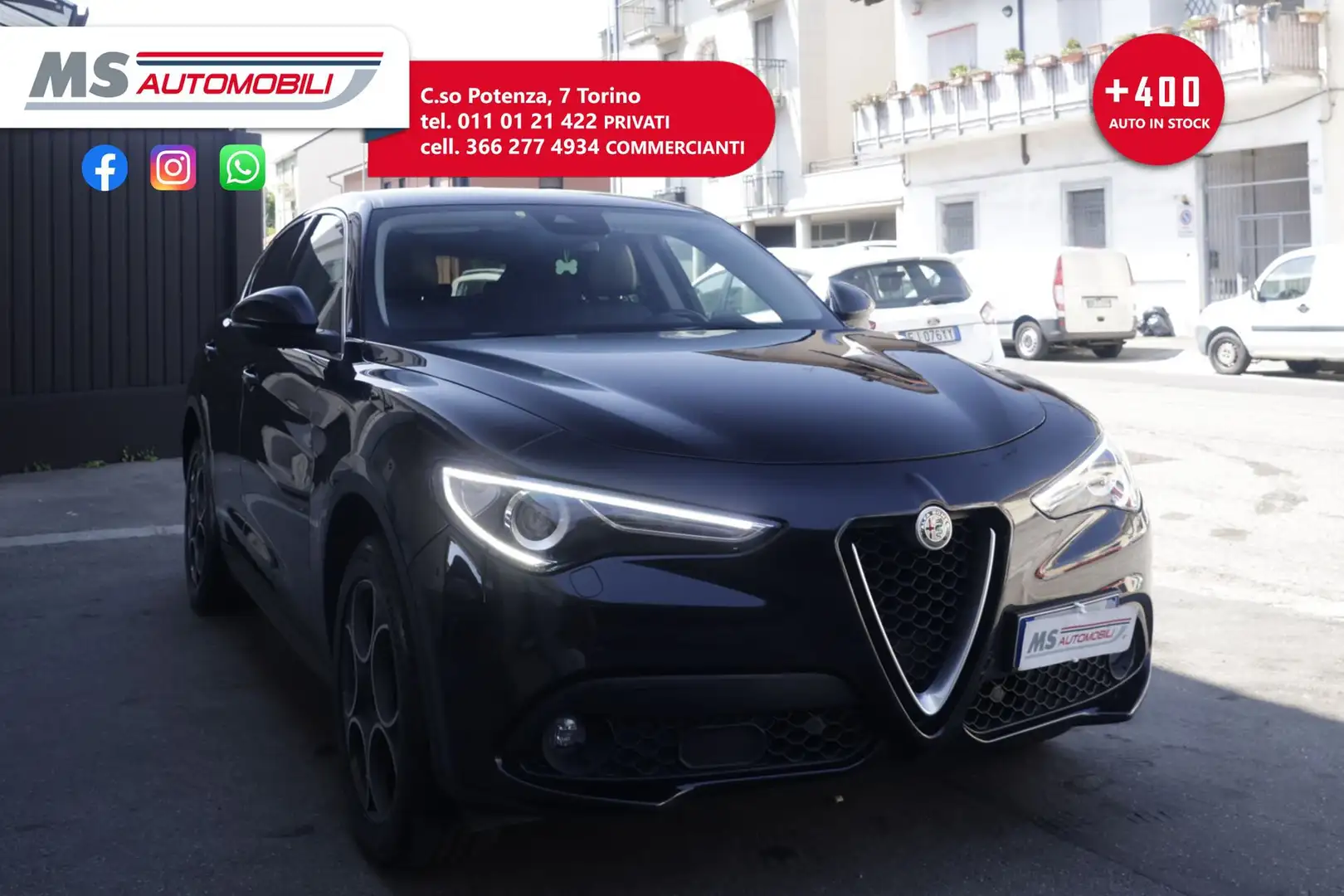Alfa Romeo Stelvio Alfa Romeo Stelvio 2.2 Turbodiesel 210 CV AT8 Q4 Negru - 1