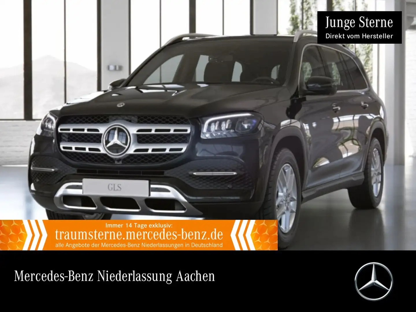 Mercedes-Benz GLS 450 4M PANO+360+AHK+MULTIBEAM+FAHRASS+KEYLESS Schwarz - 1