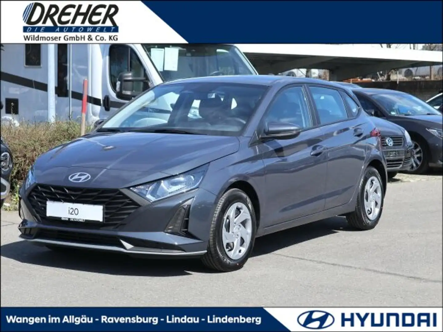 Hyundai i20 i20 1.2 T-GDI Select Funktionspaket Navi / Klima Šedá - 1