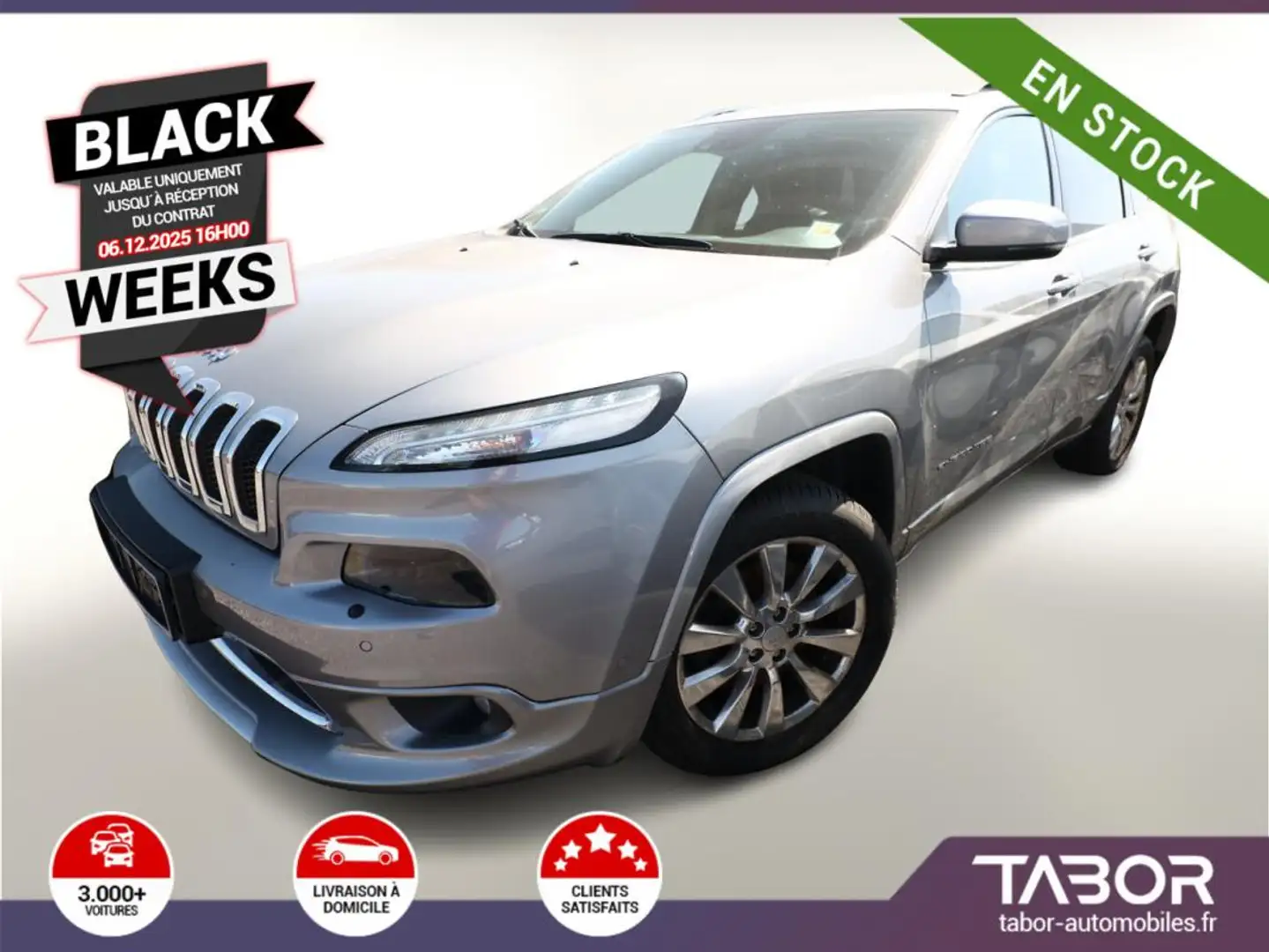 Jeep Cherokee 2.2 MultiJet 200 Overland 4WD Act Gris - 1