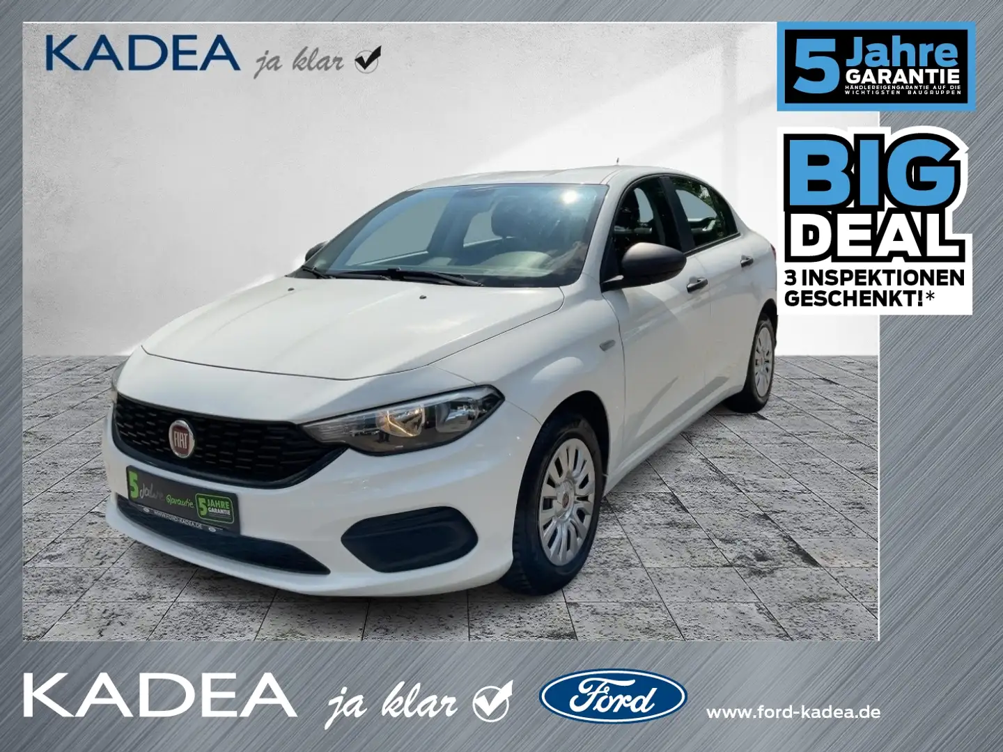 Fiat Tipo 1.4 16V POP KLIMA*Alwetterreifen*Radio Wit - 1