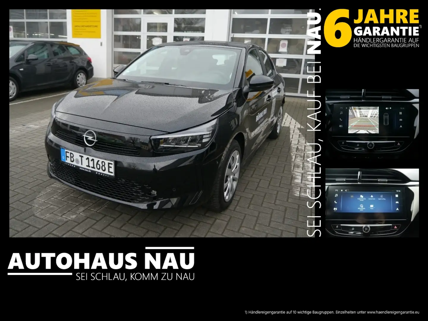 Opel Corsa F  e Edition FLA LED KlimaA LM SpurH Schwarz - 1