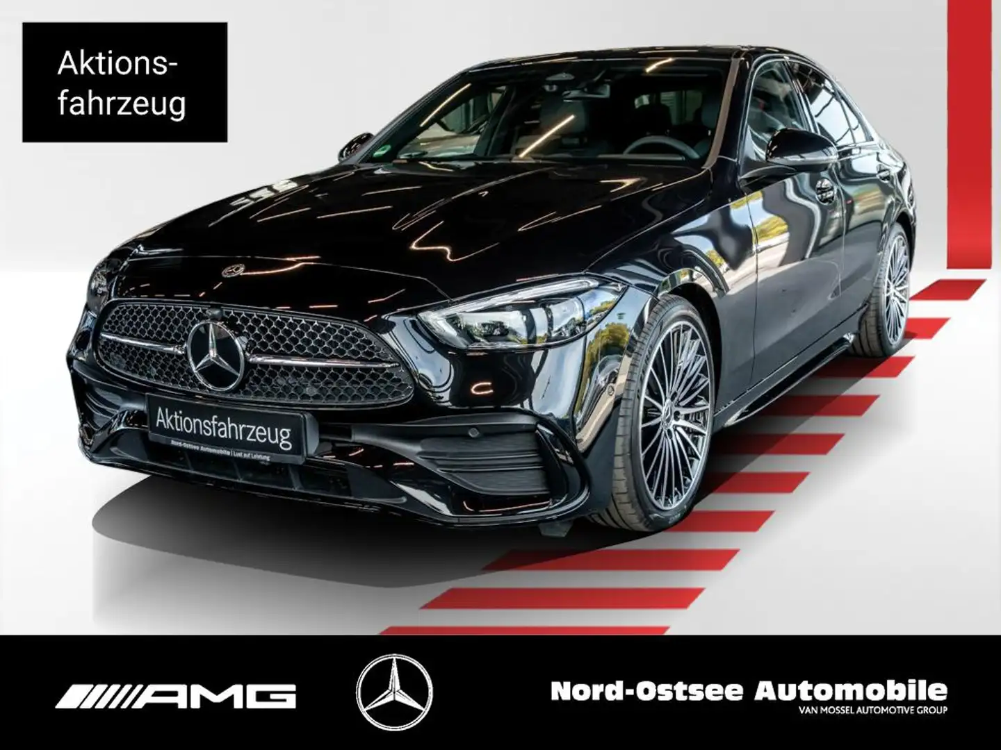 Mercedes-Benz C 300 d AMG NIGHT PANO AHK DISTRONIC SOUND Noir - 1
