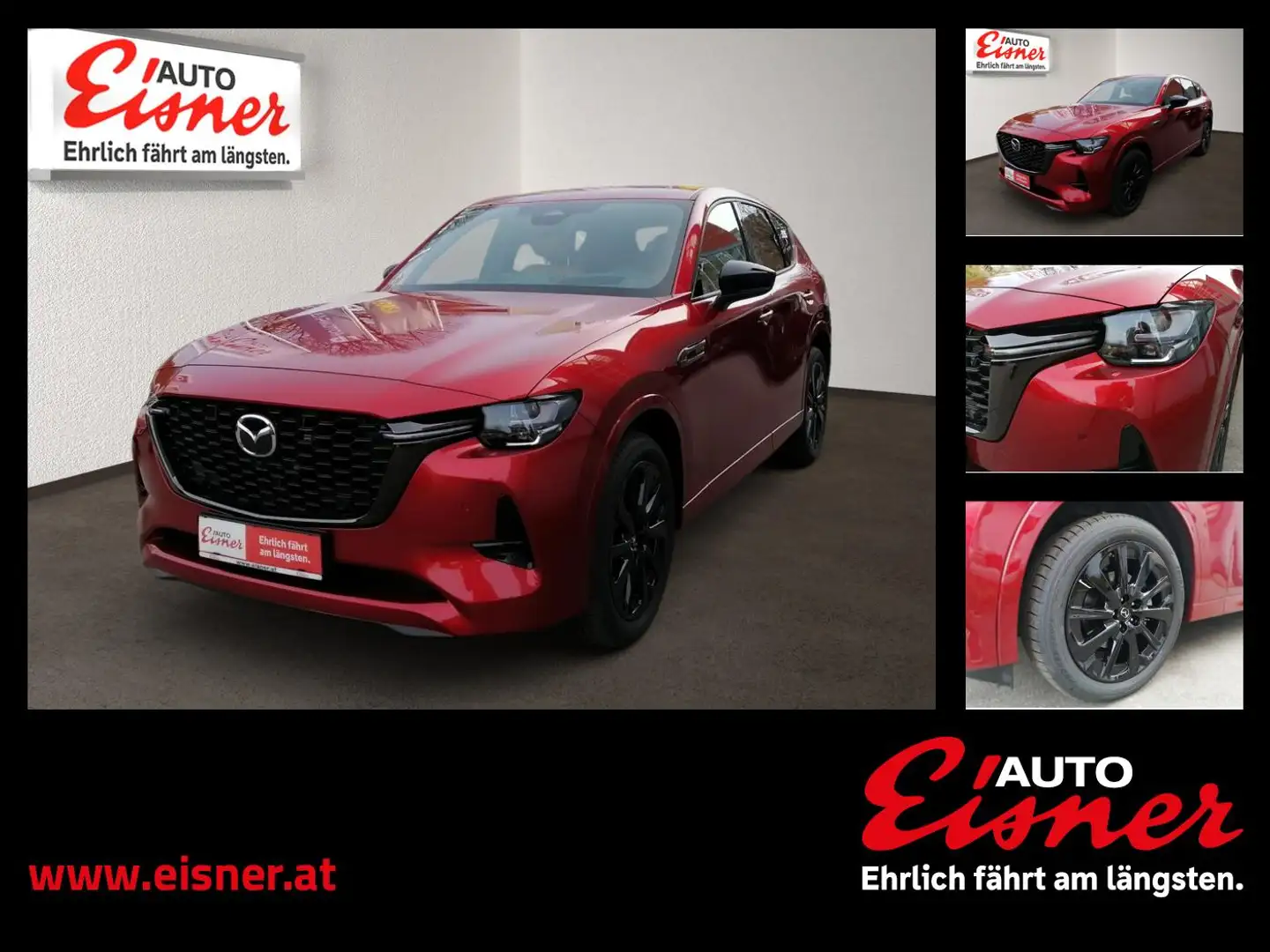 Mazda CX-60 3,3 AWD AT Homura Rückfahrkamera, AutoHold Rot - 1