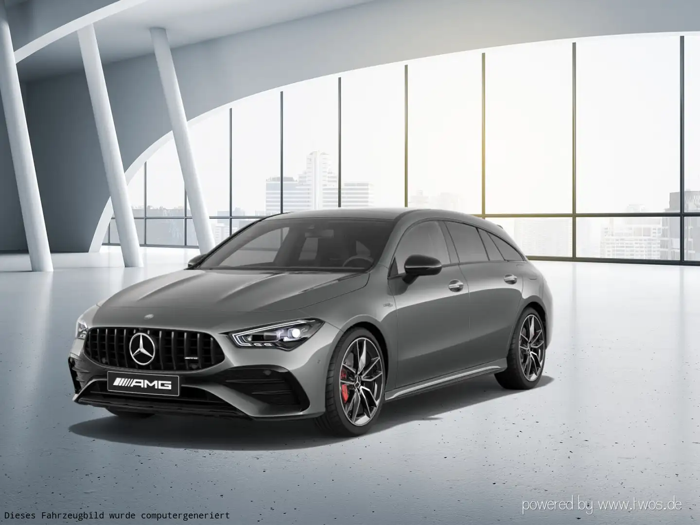 Mercedes-Benz CLA 35 AMG CLA 35 4M SB Pano Multibeam Leder Night 19 Zoll Totwinkel Grau - 2