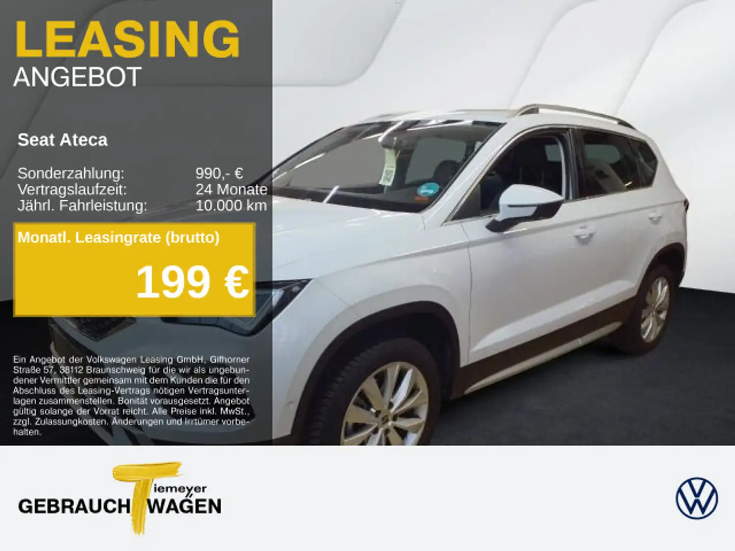 SEAT Ateca 1.5 TSI DSG XPERIENCE AHK SIDE-ASSIST eKLA Blanc - 1