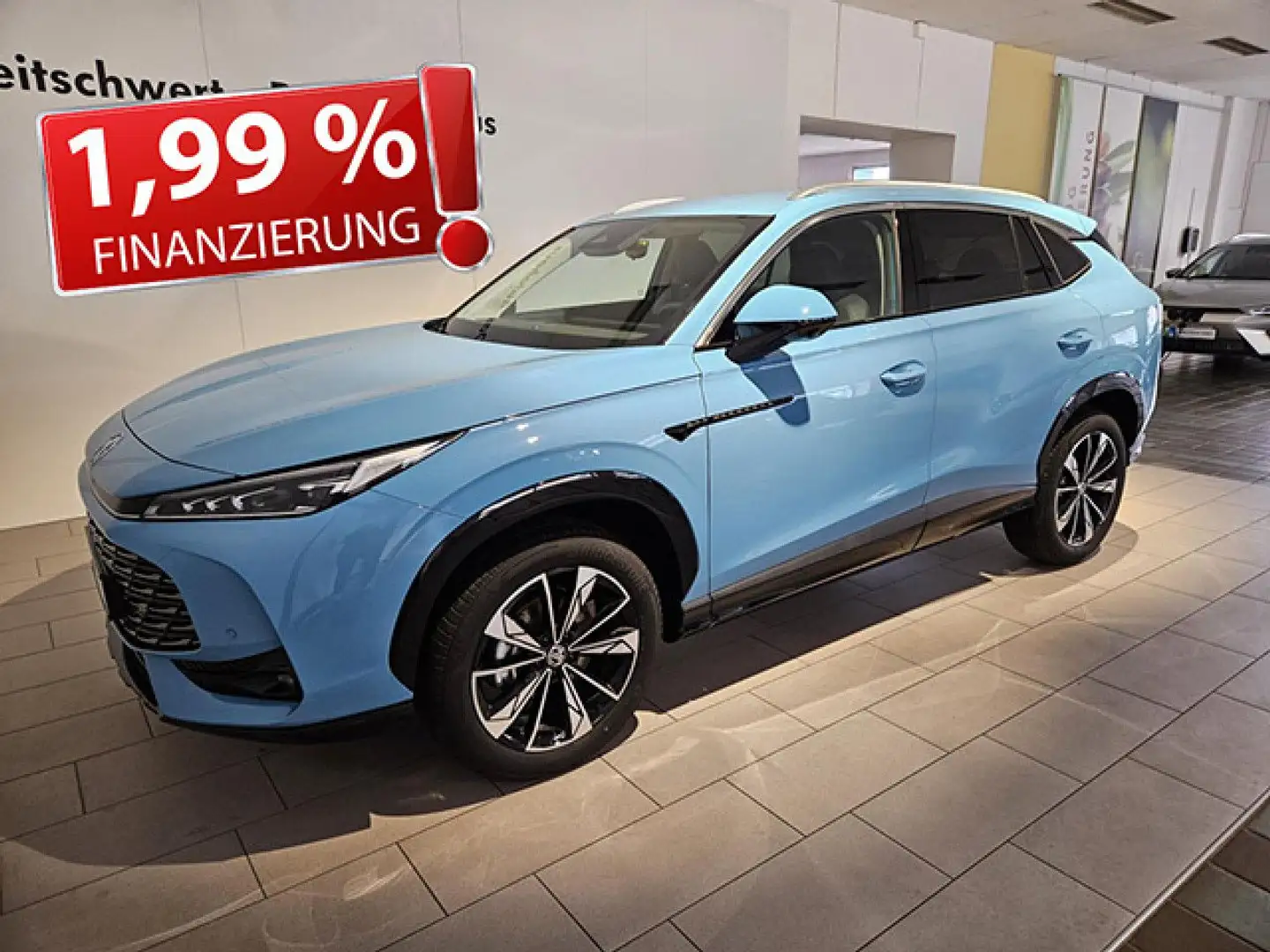 MG HS 1.5T Luxury 6-Gang Bluetooth Navi LED Vollleder Blau - 2