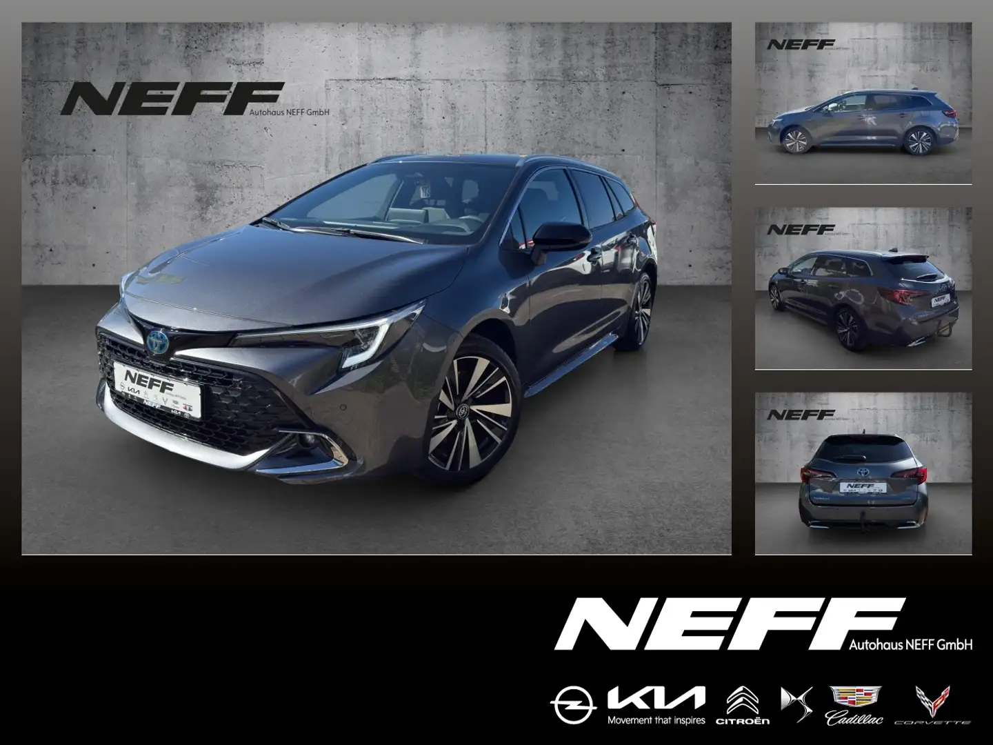 Toyota Corolla TS 2.0 Teamplayer ACC FLA KAM NAVI AHK Gris - 1