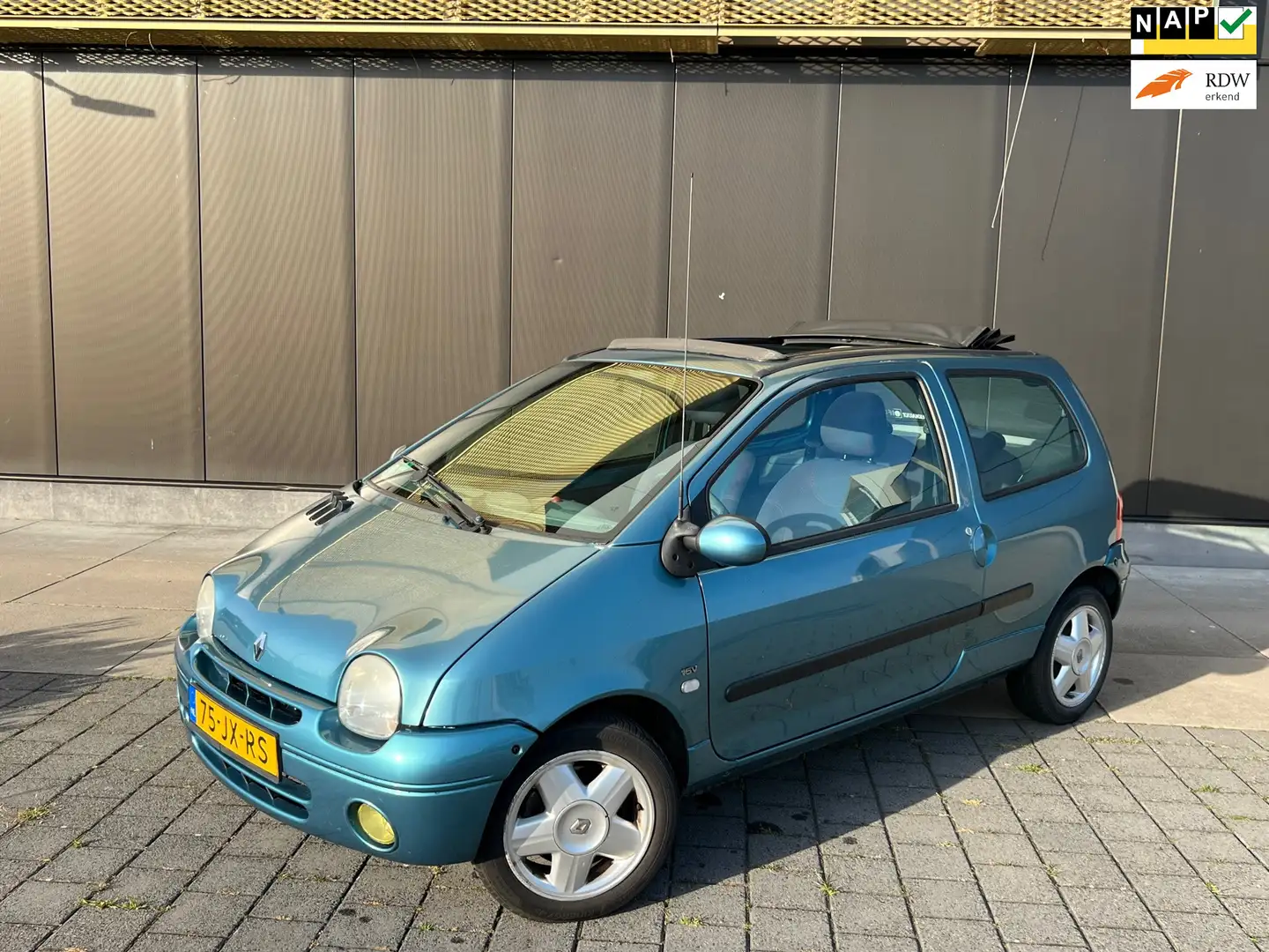 Renault Twingo 1.2-16V Privilège|Schuifdak|Elektr ram|LM velg|AUX Blauw - 1