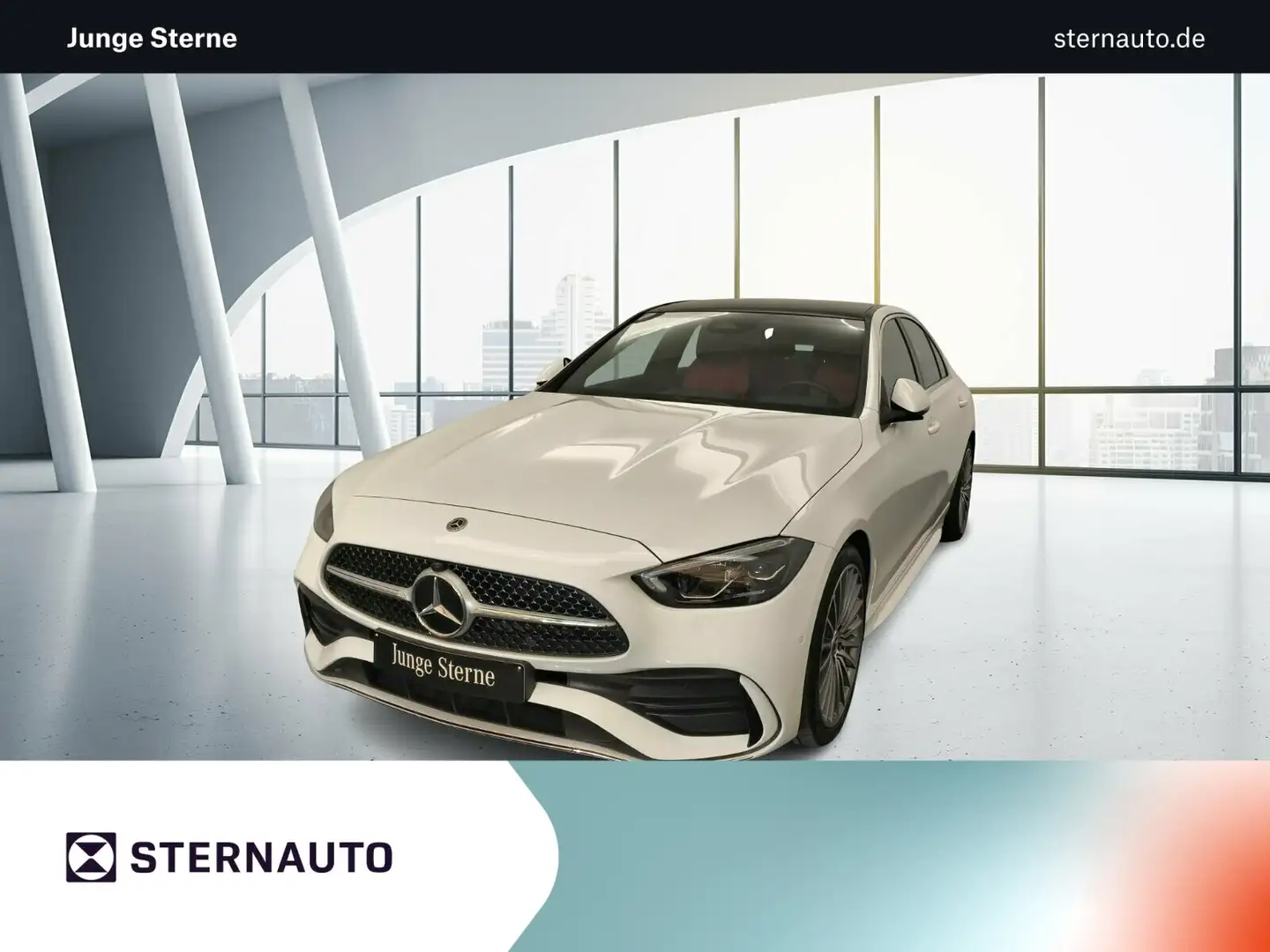 Mercedes-Benz C 220 C 220 AMG Advanced Pano 19 Zoll Ambiente AMG Line Weiß - 1