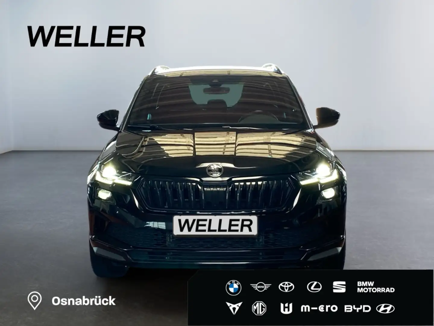 Skoda Karoq 2.0 TDI SCR DSG Sportline 4x4 *AHK*360*Navi* Schwarz - 2