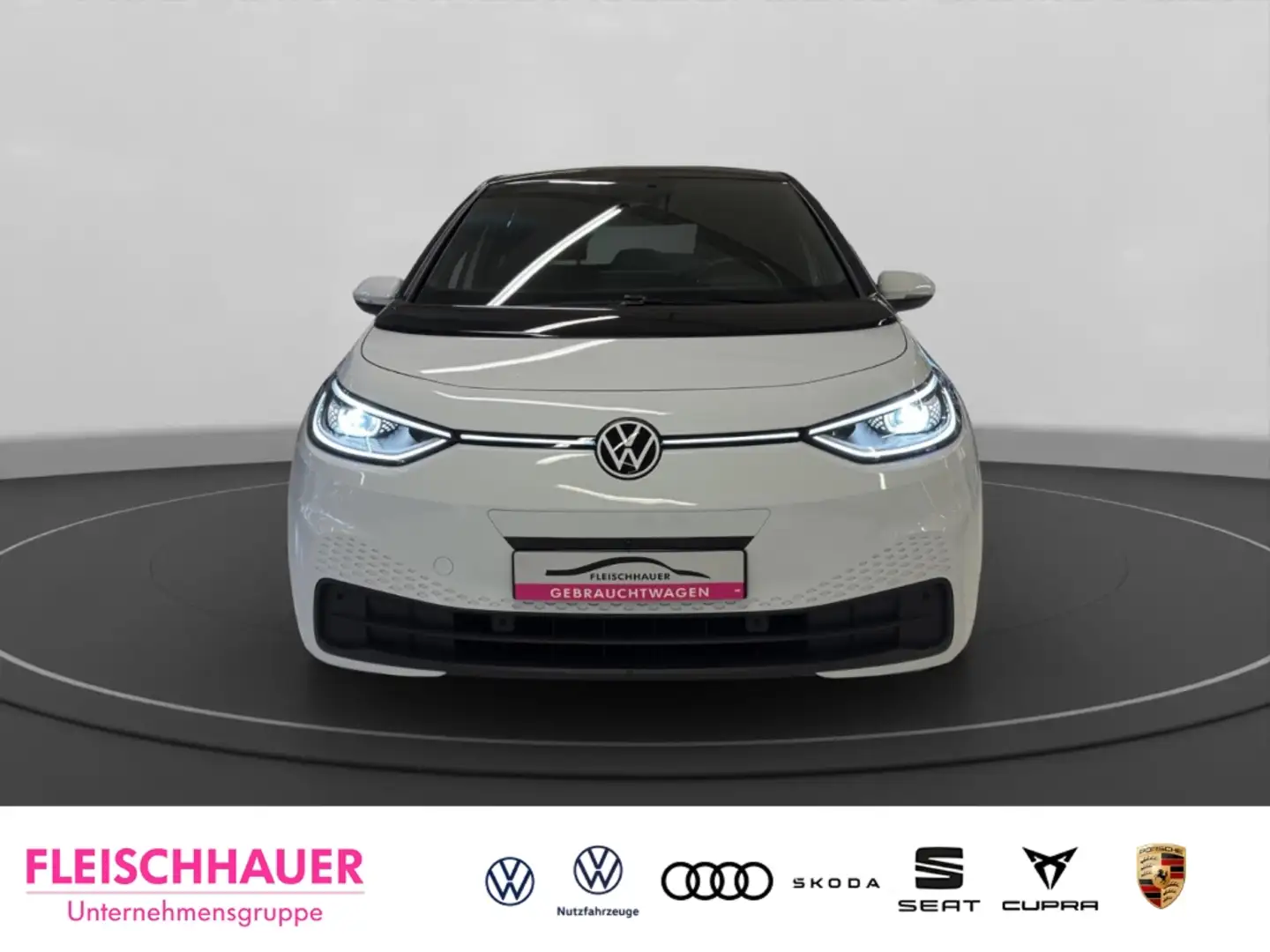 Volkswagen ID.3 Pro S Matrix+Navi+IQ-Drive+360°+ACC+Wärmepumpe+App Weiß - 2