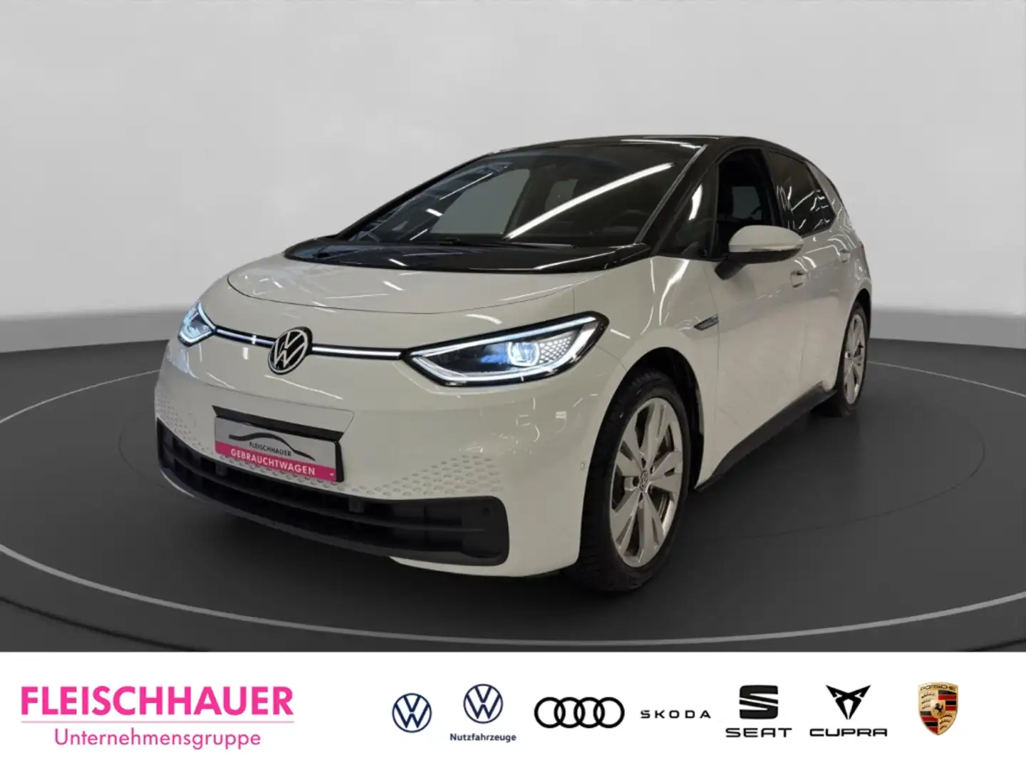 Volkswagen ID.3 Pro S Matrix+Navi+IQ-Drive+360°+ACC+Wärmepumpe+App Weiß - 1