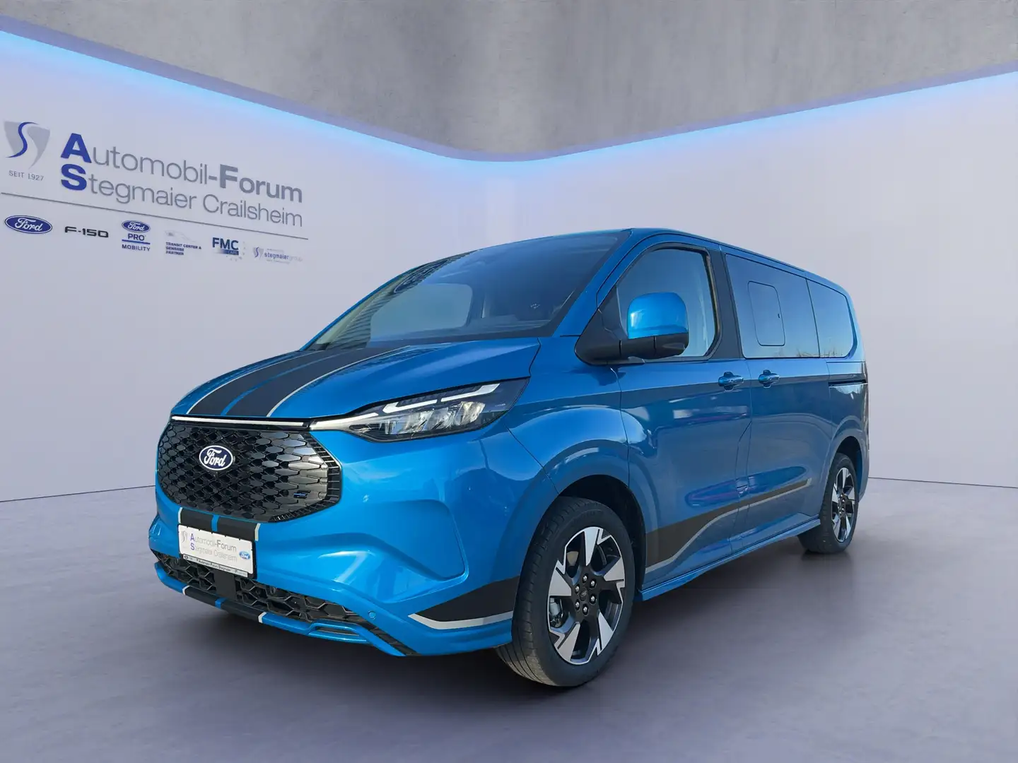 Ford Tourneo Custom BEV Sport 340L1 *PANO-DACH*B&O*AHK* Blau - 2