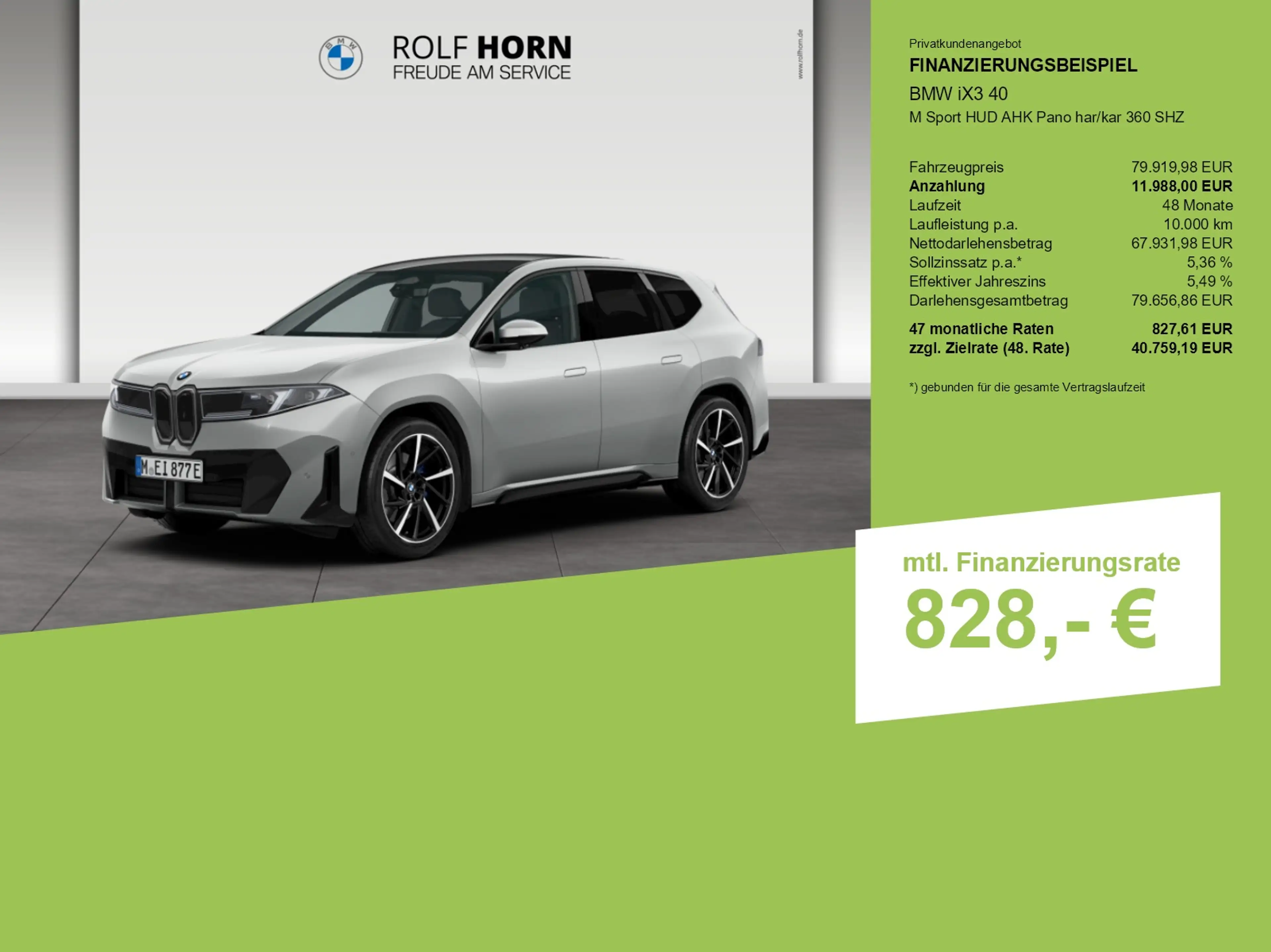 BMW iX3 40 M Sport HUD AHK Pano har/kar 360 SHZ — photo 3