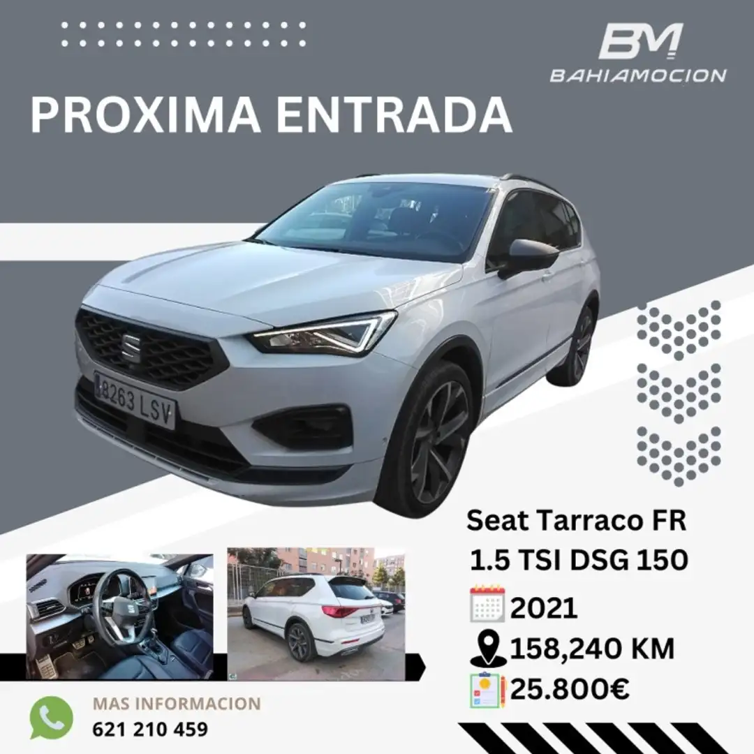 SEAT Tarraco 1.5 TSI S&S FR DSG 150 Blanc - 1