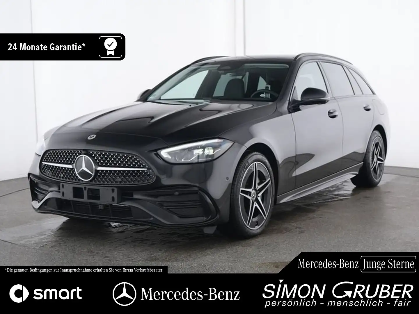 Mercedes-Benz C 300 T de AMG MBUX Pano Burm LED Night AHK 360° Schwarz - 1