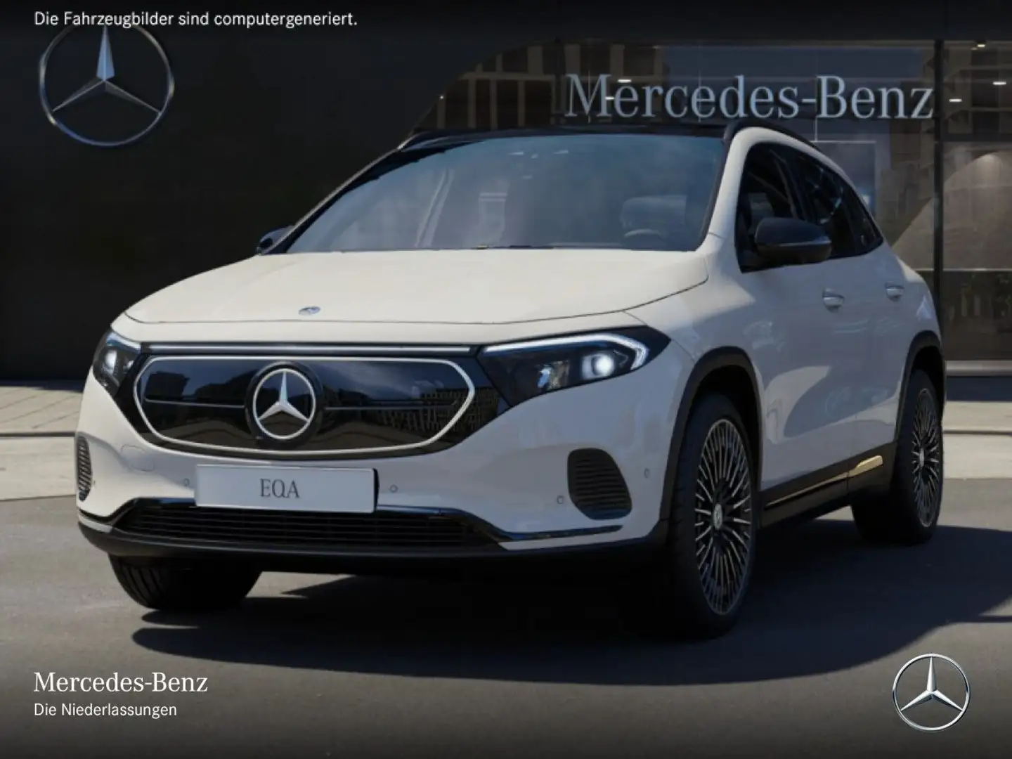 Mercedes-Benz EQA 300 4M PROG+NIGHT+20"+PLUS-PAKET+AHK+PANO+360 Alb - 2