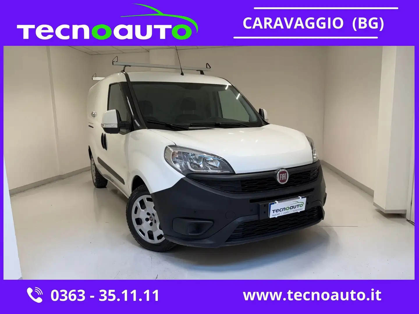 Fiat Doblo 1.6 MJT 105CV PL-TN Cargo Maxi Lamierato SX Bianco - 1