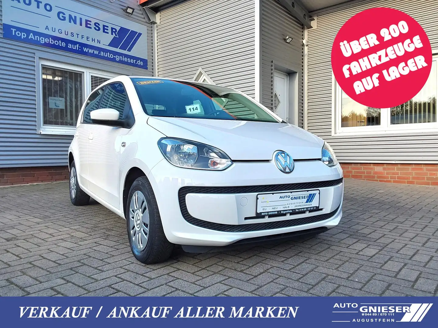 Volkswagen up! 1.0 move GJR/CD 44 kW (60 PS), Schalt. 5-Gang, ... Weiß - 1