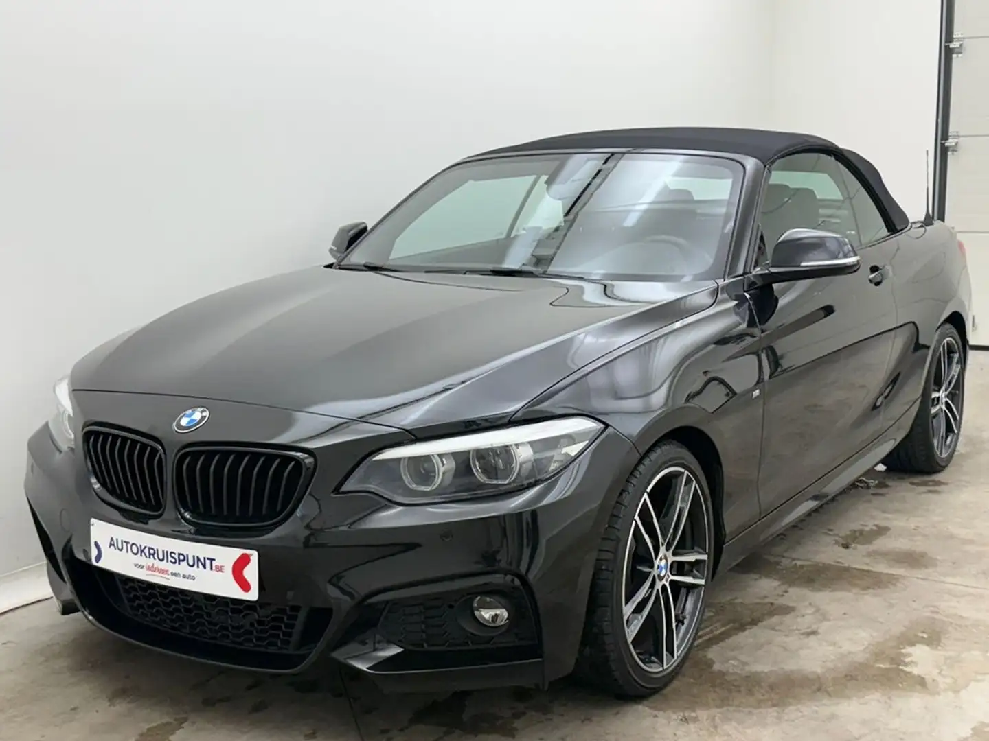 BMW 220 i AUT. GPS Camera Dig.Airco Verw.Zetels Alu Led Zwart - 1
