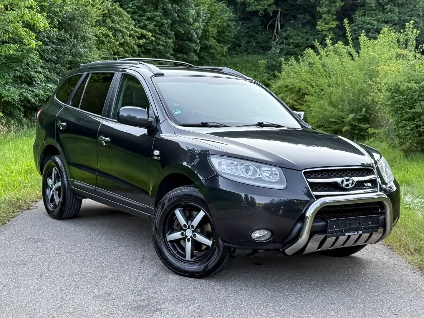 Hyundai SANTA FE V6 4WD AUTOMATIK|LEDER|AHK|TÜV NEU|LPG Noir - 2